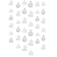 thumbnail image 1 of Navidad Santa de nieve campana DIY colgante papel Banner Garland decoración, 1 of 9