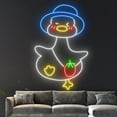 thumbnail image 4 of Handmadetneonsign Cute Duck With Strawberrr Neon Light, Duck Led Light, Duck Led Sign, Room Decor, 4 of 5