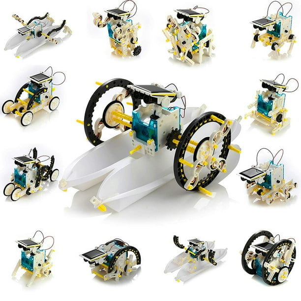 Kit de construcción de Robot Solar educativo 13 en 1, Robot con energía Solar DIY para niños y adultos, juguetes educativos para niños y niñas