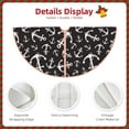 Daiia Anchors Drawing Merry Christmas Tree Skirt , Xmas Large Laceup