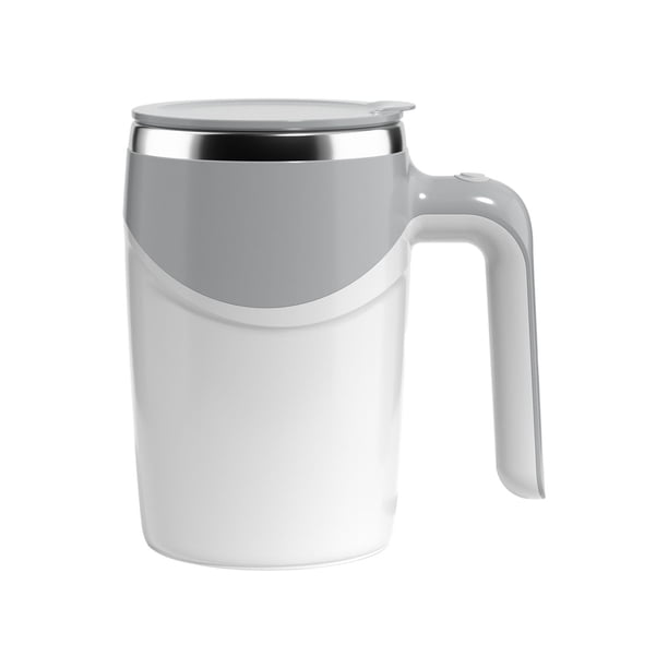 Tazas, Tazas con Tapa, Tazas para Café Helado con Tapa, Taza Automática para Remover Café, Taza Magnética Giratoria para Leche, Taza Mezcladora