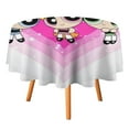 thumbnail image 3 of The Powerpuff Girls Round Tablecloth Print Decorative Table Cover Washable Table Cloths for Dining Party Picnic 50x50in, 3 of 8