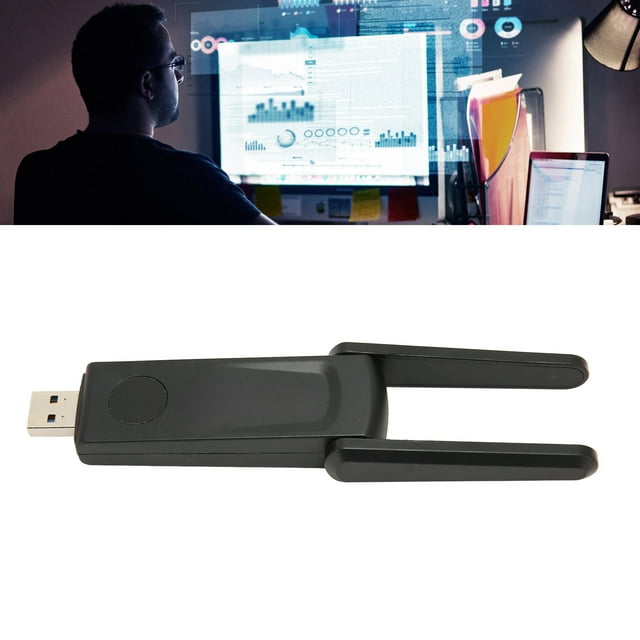 Tarjeta De Red Inalámbrica, Antena Giratoria De 180 Grados Adaptador De Red Inalámbrico De Refrigeración Eficiente De Doble Banda Para 10 Para Escritorio