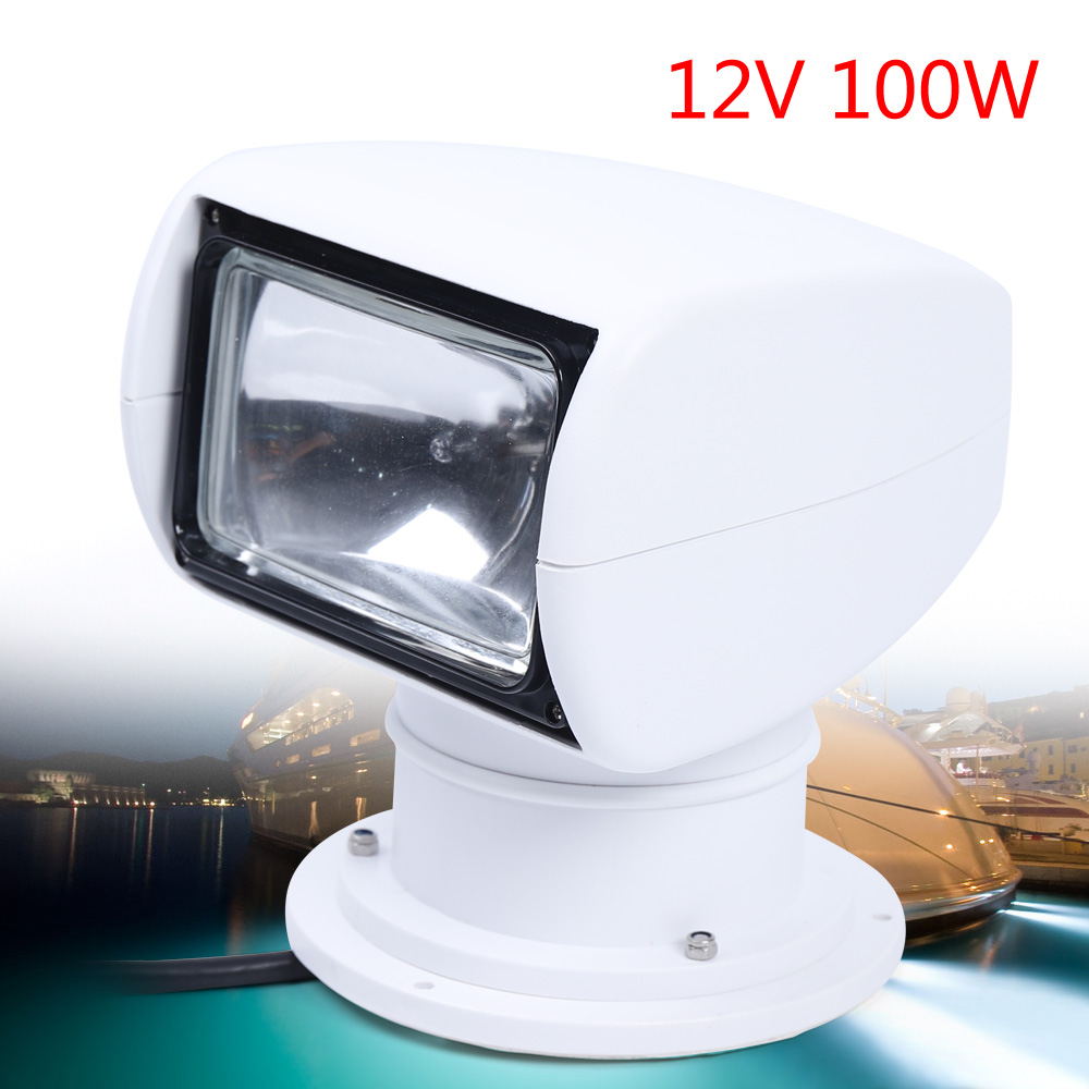 Wuzstar Boat Remote Spotlight,Boat Search Light 360° Rotate Remote