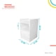 thumbnail image 2 of Buro Cajón Esquinero Pido Todo Minimalista MDN01WH-F3, 2 of 9