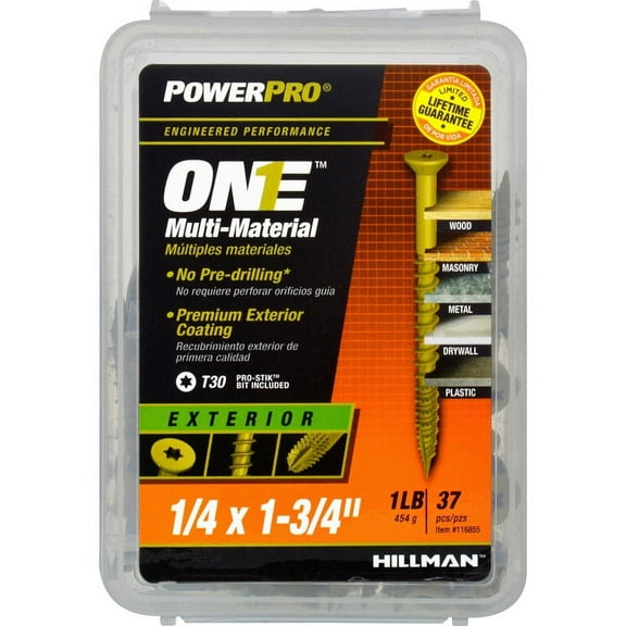 HILLMAN FASTENERS 57PK1/4x1-3/4 EXT Screw 116855
