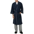 Big Men's Knit Waffle Robe, Size 2XL/3XL