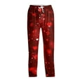 thumbnail image 4 of Fgvctg Valentine's Day Pajama Pants Mens Lover Sleepwear Wide Leg Pajamas Heart Print High Waisted Pjs Pant Plus Size Fall Spring Drawstring Lounge Pants with Pockets Multicolor XL, 4 of 6