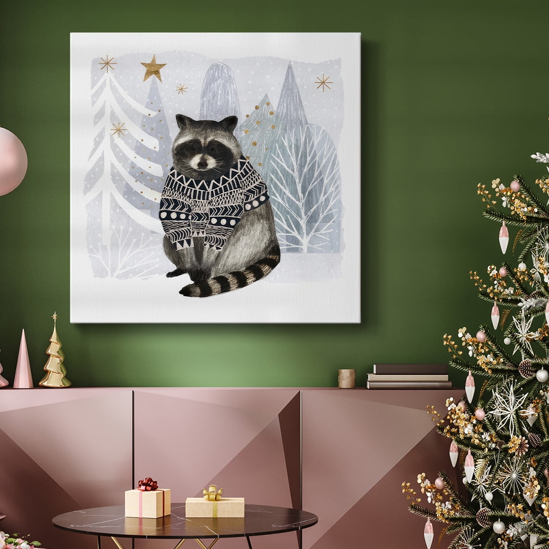Cozy Woodland Animal IV- Gallery Wrapped Canvas