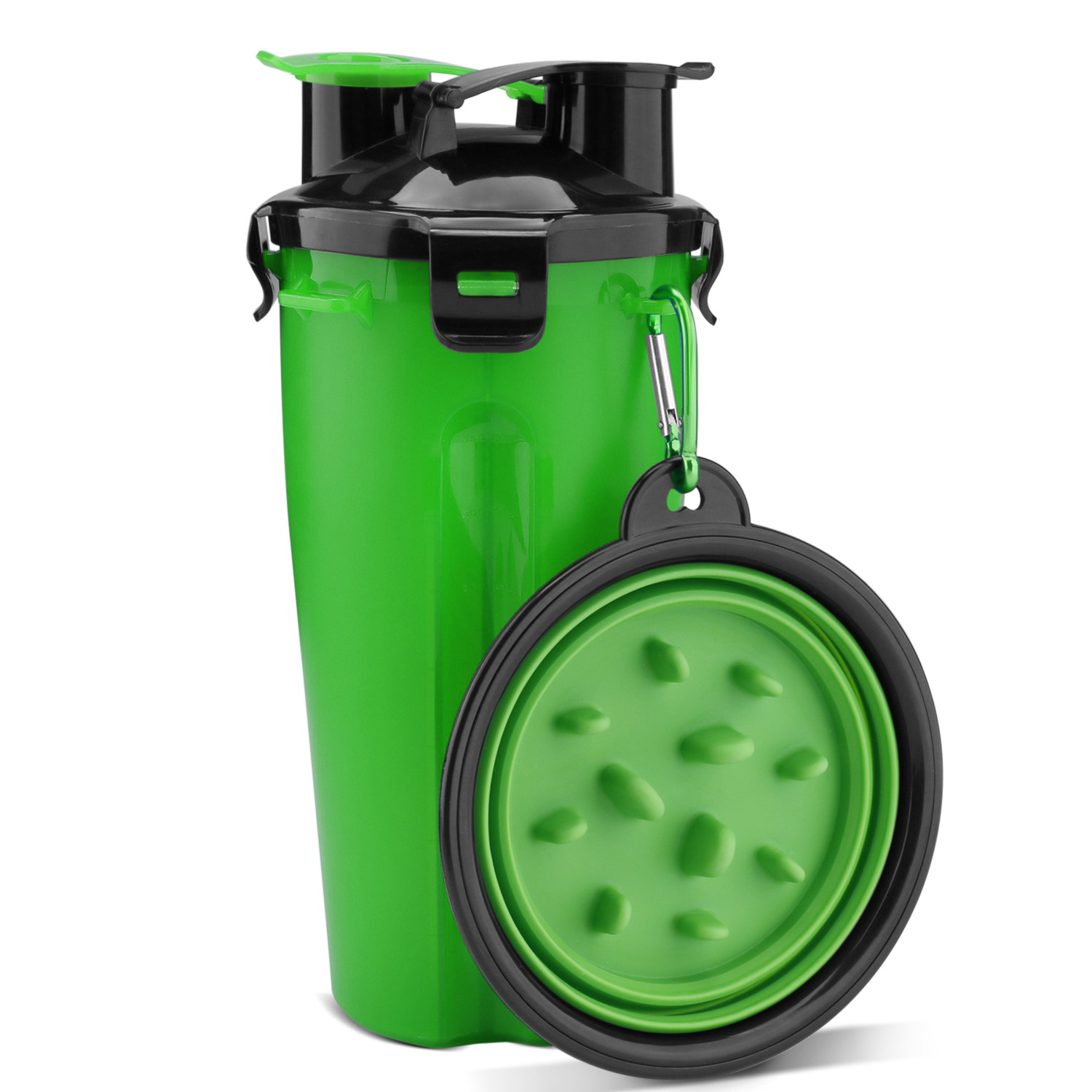 Venoro 2 In 1 Portable Pet Food Water Bottle Containers for Outdoor