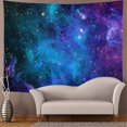 thumbnail image 2 of Tapiz de galaxia Tapiz de cielo estrellado azul Tapiz de espacio del universo Tapiz psicodélico para colgar en la pared Tapiz de pared de estrellas de nebulosa misteriosa para sala de estar Dormitorio Adepaton CZJJ-ST9-3, 2 of 5