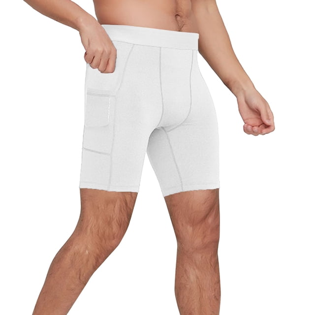 Pantalon de Course Moulant pour Hommes pour l'Entraînement et – Pantalon de Compression Extensible de Base de Basketball pour Hommes