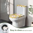 thumbnail image 4 of HELLHERO Toilet Dust Cover Set 2 Pack Stretch for Gift Soft Toilet Lid Dust Cover Set, Christmas Gingerbread Tree Pattern, 4 of 4