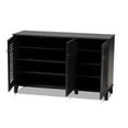 thumbnail image 2 of Baxton Studio Coolidge Modern Dark Grey 8-Shelf Shoe Cabinet, 2 of 5