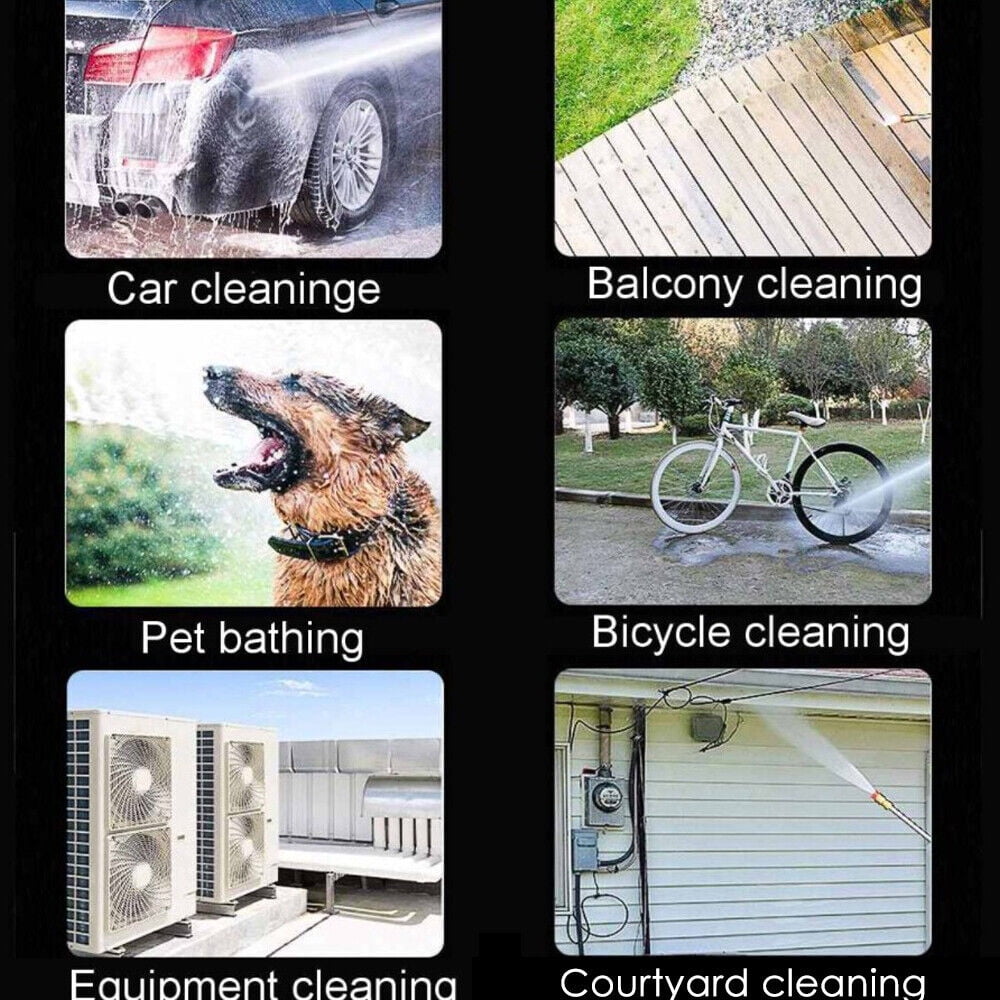 Paddsun Cordless Electric High Pressure Water Spray Car Gun Portable Washer Cleaner Yard