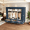 Blue, variant on Portable Closet Wardrobe, 59-Inch Clothes Organizer with 3 Hanging Rods ,3 Shelves and 3 Drawers, Non-Woven Fabric Cover, Large Capacity Storage for Bedroom and Living Room ,Gray.