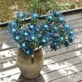 thumbnail image 6 of Viworld Real Size Artificial Thistle Flowers Real Touch 8 Stems Rustic Blue Thistle Decor Spray Eryngium | Sea Holly for Wedding Bouquet Centerpiece 26 inches, 6 of 6