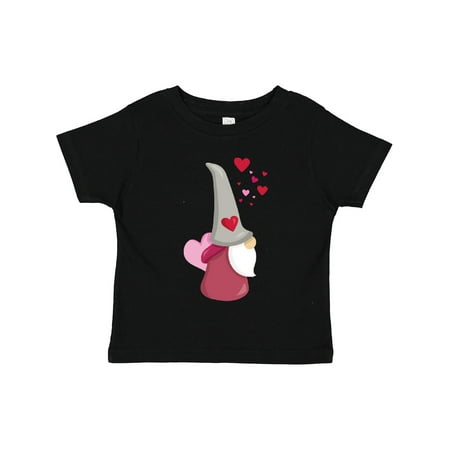 

Inktastic Valentine s Day Gnome Cute Gnome Beard Hearts Gift Toddler Toddler Girl T-Shirt