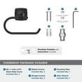 thumbnail image 5 of Amerock Stature Matte Black Single Post Toilet Paper Holder, 5 of 8