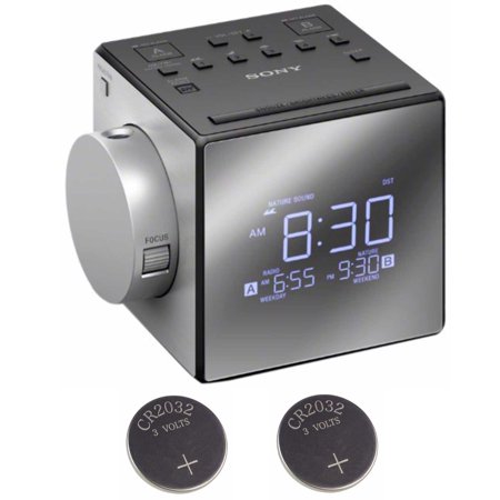 Sony Alarm Clock Radio with Time Projection Bundle