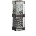 thumbnail image 4 of Benjara 26" Table Lamp- Empire Shade- Crystal Glass Stand- Clear Finish, 4 of 7
