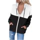 thumbnail image 1 of Sudaderas con capucha de manga larga con cremallera cómoda para mujer Chaquetas Sudadera con capucha con cordón informal Abrigo Pompotops gfhjh12477, 1 of 5