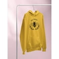 thumbnail image 3 of Bee Happy Nature Garland Hoodie Women -Image by Shutterstock, Female x-Large, 3 of 4