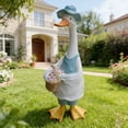 thumbnail image 4 of Goose Outdoor Lawn and Garden Statue, Goose Decor for Garden Sculptures 12" for Patio, Balcony, or Front Porch Decor, 4 of 6