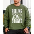 thumbnail image 6 of Funny He Is Risen Easter Unisex Sweatshirt - Christian Empty Tomb Graphic Crewneck Army Green Sweatshirt Adult Large, 6 of 7