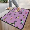 thumbnail image 4 of Cute Cartoon Dachshund Door Rugs,Washable Non Slip Door Mats Indoor,Decorative Door Mats,Entry Mat Indoor for Entrance,Bedroom,Kitchen,Bathroom,30"x17", 4 of 6