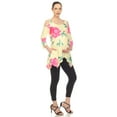 thumbnail image 2 of White Mark Women's Maternity Floral Cold Shoulder Tunic Top, 2 of 2