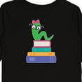 thumbnail image 4 of Inktastic Bookworm Girls Reading Gift Girls Long Sleeve Toddler T-Shirt, 4 of 5