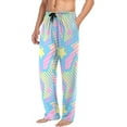 thumbnail image 5 of FREEAMG Star Cotton Pajama Pant for Men, Super Soft Lightweight Lounge Pajama Bottoms Drawstring Sleepwear Pant with 2 Pockets, 5 of 7