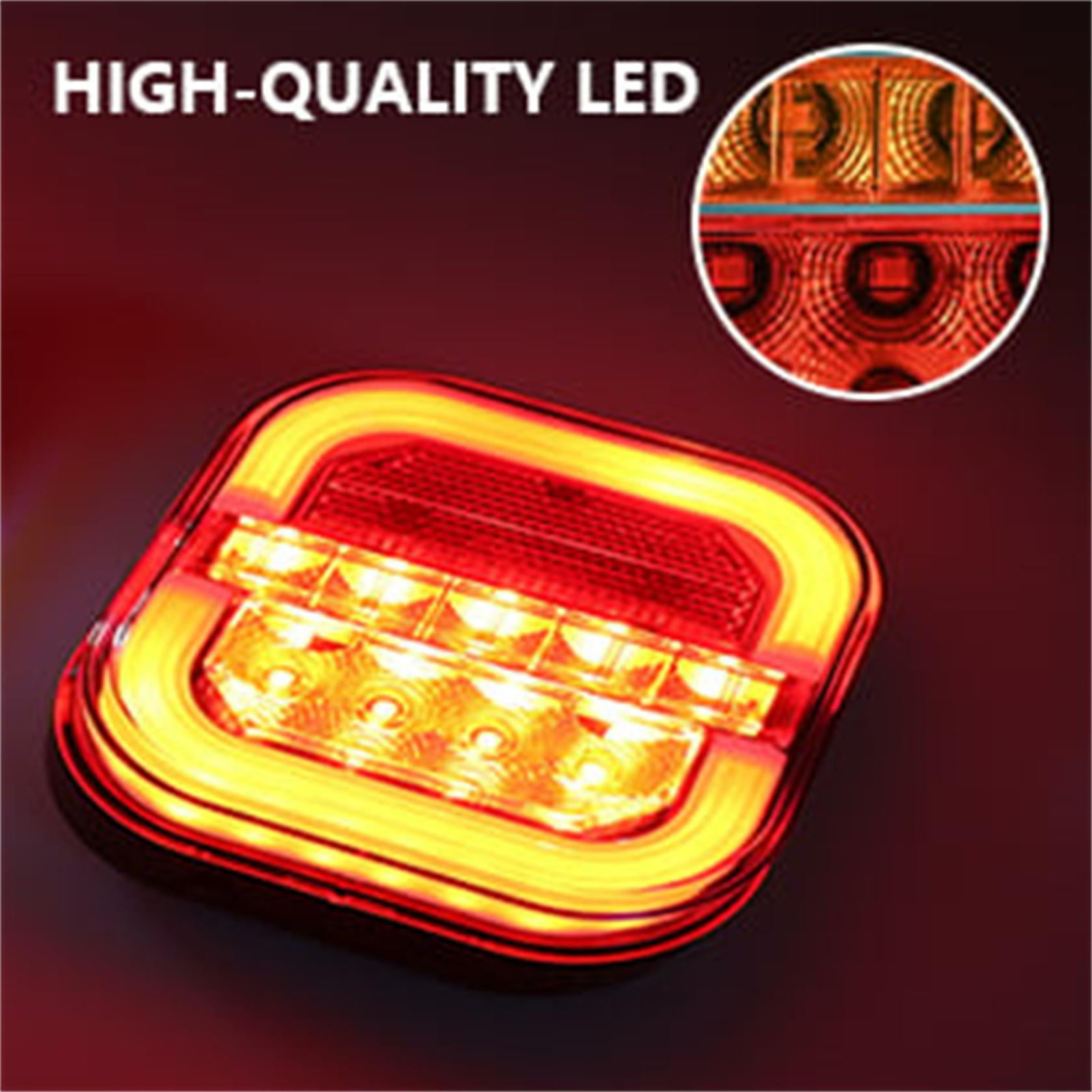 Wireless Trailer Lights Magnetic Towing, Magnetic LED Rechargeable and Portable Tow Lights Kit for Trucks, RVs, Campers, Boats, Caravans, and Wreckers