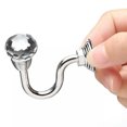 BLOPQ 2x Crystal Curtain Holdback Hanger Wall Tie Backs Hooks Holder
