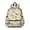 Excavator and Road Barrier Beige Pattern, variant on Excavator and Helicopter Blue Pattern Cute School Backpack with Padded Back and Adjustable Shoulder Straps 13.4"x11"x4.7"