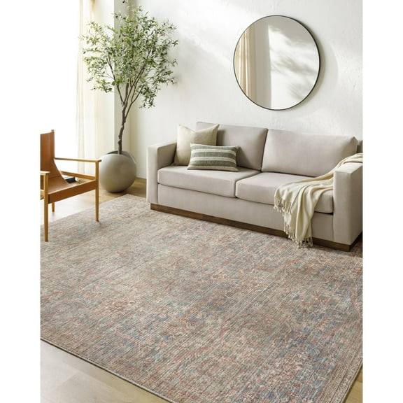 Livabliss x Becki Owens Marlene Vintage Medallion Area Rug,3'10" x 5'7",Beige/Multi