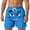 30-Blue, variant on ibiyuan Men Swim Shorts Funny Expression Graphic Stretch Swimming Board Shorts Drawstring Waist Bathing Suit Beach Pool Swimwear