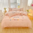 thumbnail image 1 of Cute Cartoon Duck Rabbit Bear Decal Children‘s Bedding Set Double Bed Large Duvet Cover Set Bed Sheet Pillowcase Four Piece Set FGS, 1 of 7