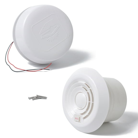 JIAHAOO White RV Roof Ventilation Fan with 60CFM Air Flow and Low Noise Design for Caravan Marine and Trailer Use