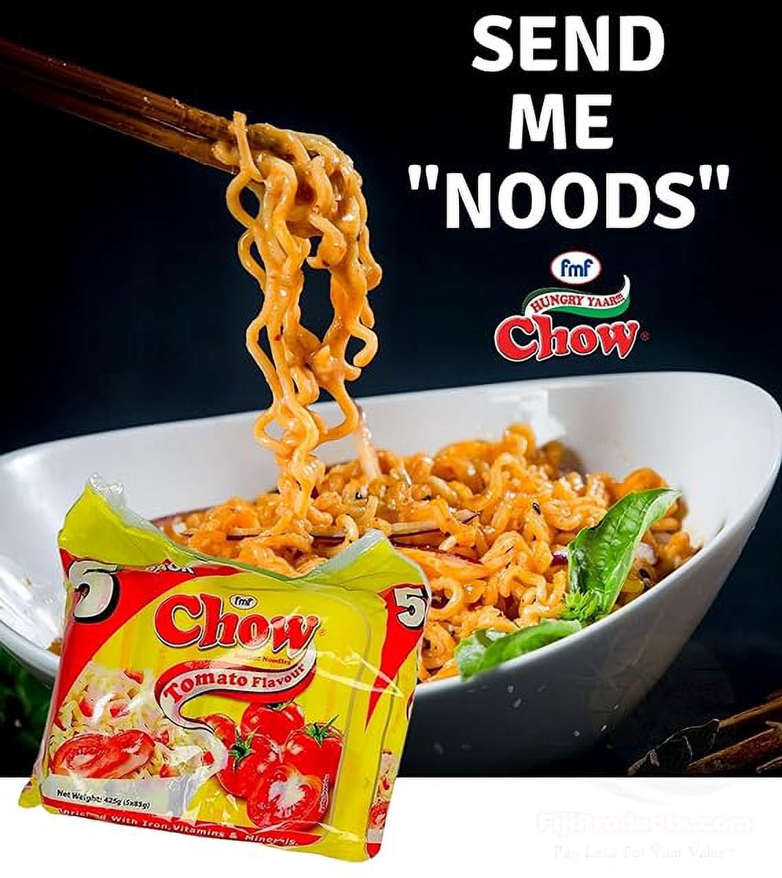 fmf Chow Instant Noodles Tomato Flavor (Pack Of 2 x 10 x 85g) So Yummy...