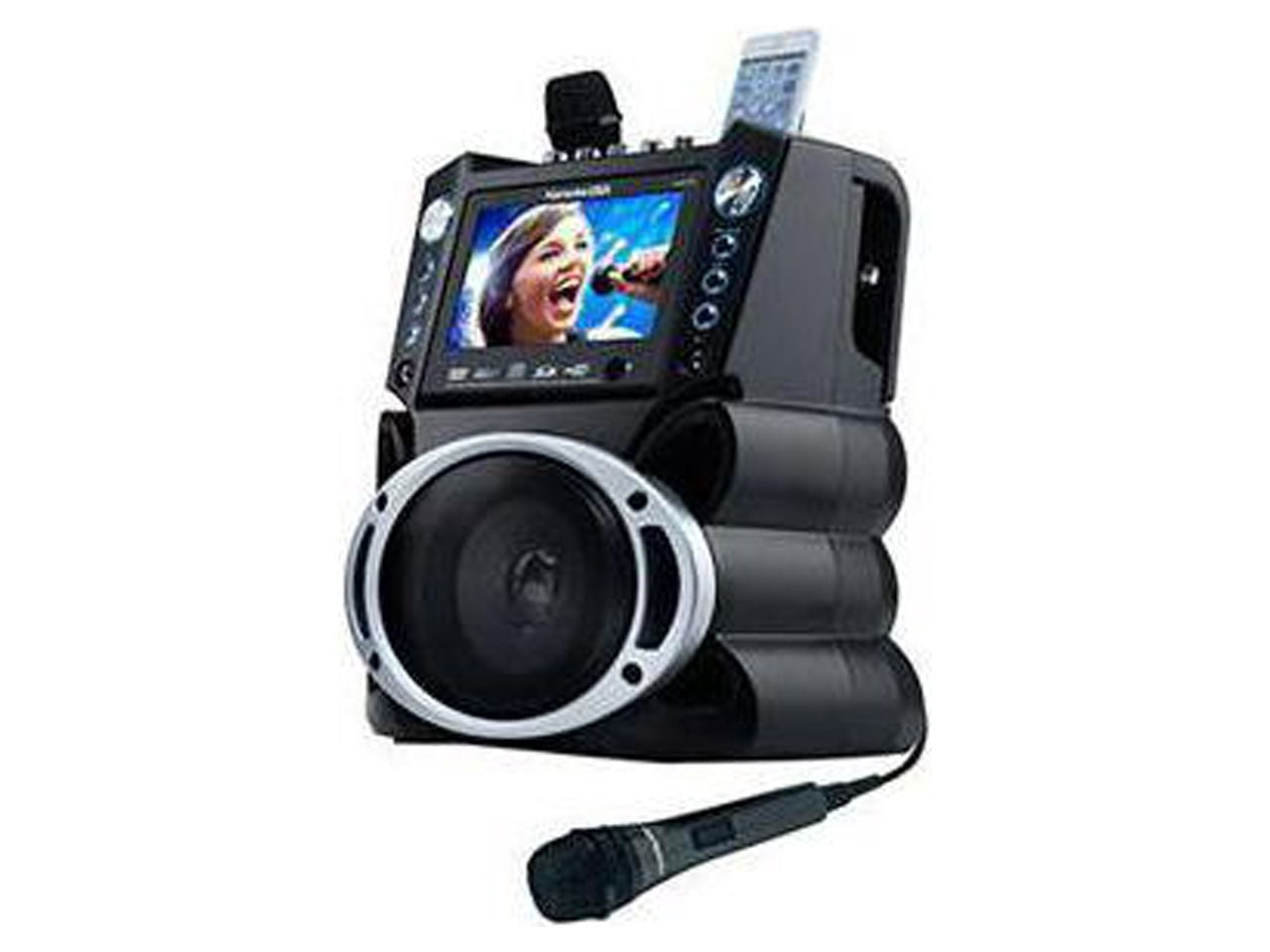 Karaoke USA GF839 DVD/CDG/MP3G Karaoke Machine with 7" TFT Color Screen and Record Function
