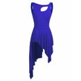thumbnail image 6 of CHICTRY Womens Lyrical Dance Costume Cutout High Low Skirt Camisole Ballet Leotard Dress, 6 of 7