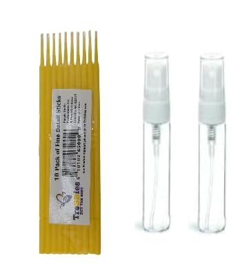 Mini Distress Oxide Pad 12 PK Bundle - Complete Ranger Tim Holtz Mini Distress Oxide Pad Sets #1 - #12 with 2 Glass Spray Bottles and Trebbies Detail Sticks
