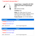 thumbnail image 2 of Oxygen Sensor - Compatible with 2005 - 2006 Ford GT VIN S FI Supercharged GAS, 2 of 2