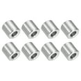 thumbnail image 1 of 8 Pcs Entretoises en Acier Inoxydable 304 3/8 Pouces OD x 3/16 Pouces ID x 7/16 Pouces Longueur(10x5x11mm) Vis Support de Bague Finition Simple Non Filetée Entretoises Rondes en Métal pour Vis M3 Boulons et Tringles, Argent, 1 of 6