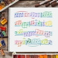 thumbnail image 6 of Music Stencils Template Plastic Music Notes Drawing Painting Stencils Sheet Music Square Reusable Stencils, 6 of 7