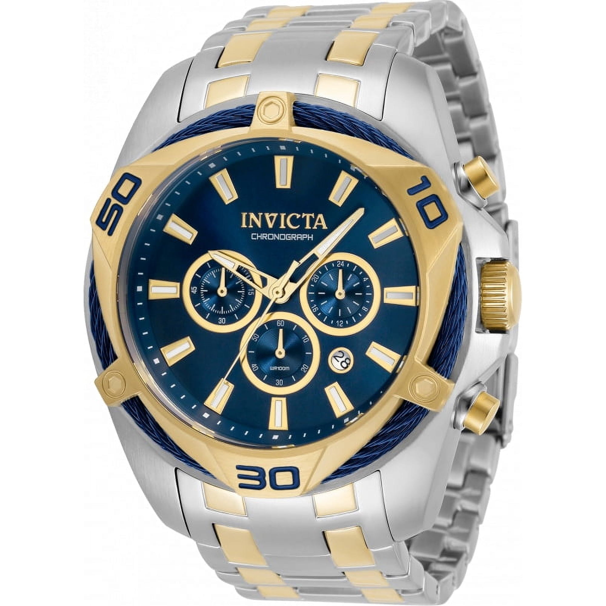 invicta Men's 34125 Bolt Quartz Chronograph Blue Dial Watch