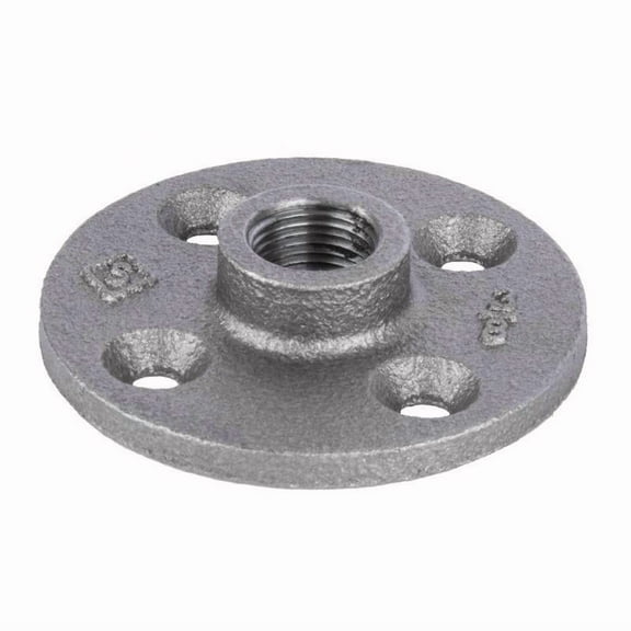 STZ Industries 3/8 in. FIP each Black Malleable Iron 2.75 in. L Floor Flange