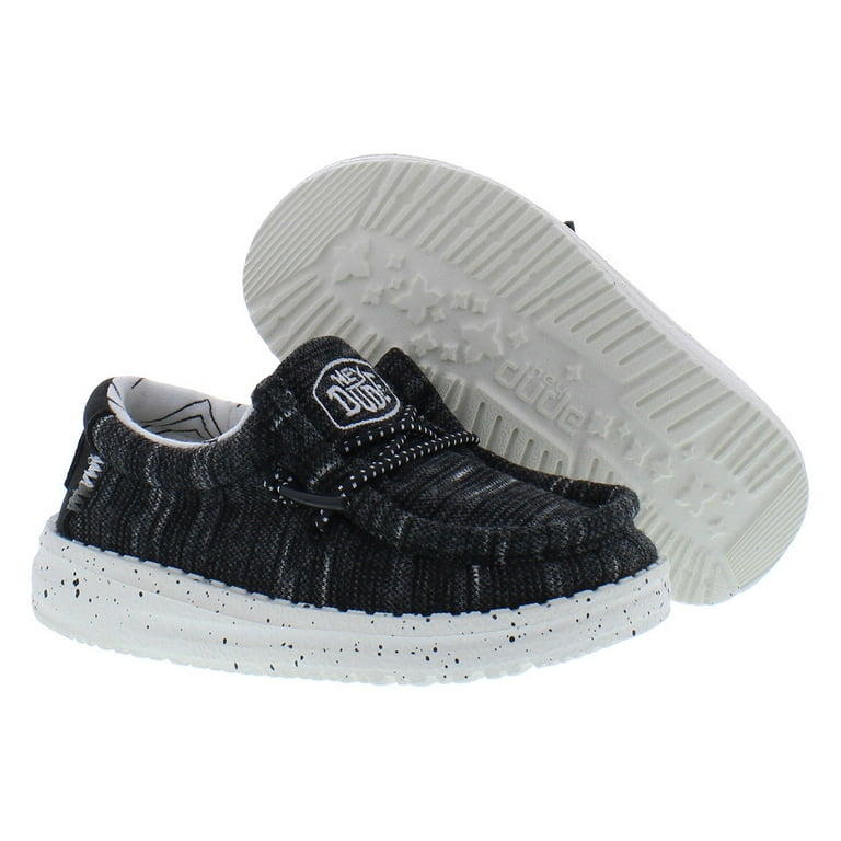 Hey Dude Boy's Wally Toddler Stretch Black Size Youth's Shoes